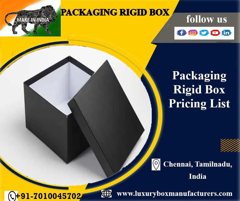 Packaging Rigid Boxes Manufacturers