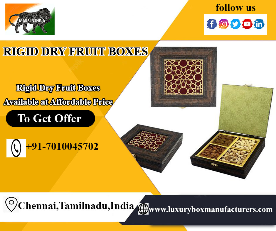 Luxury Rigid Boxes Manufacturers