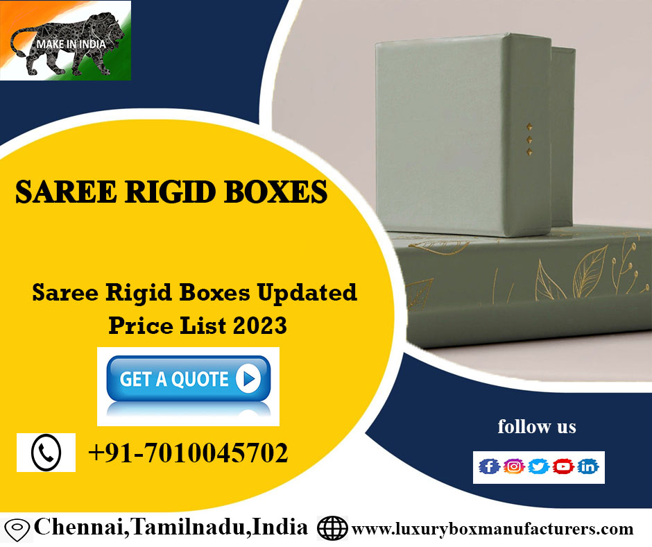 Saree Rigid Boxes Manufacturers